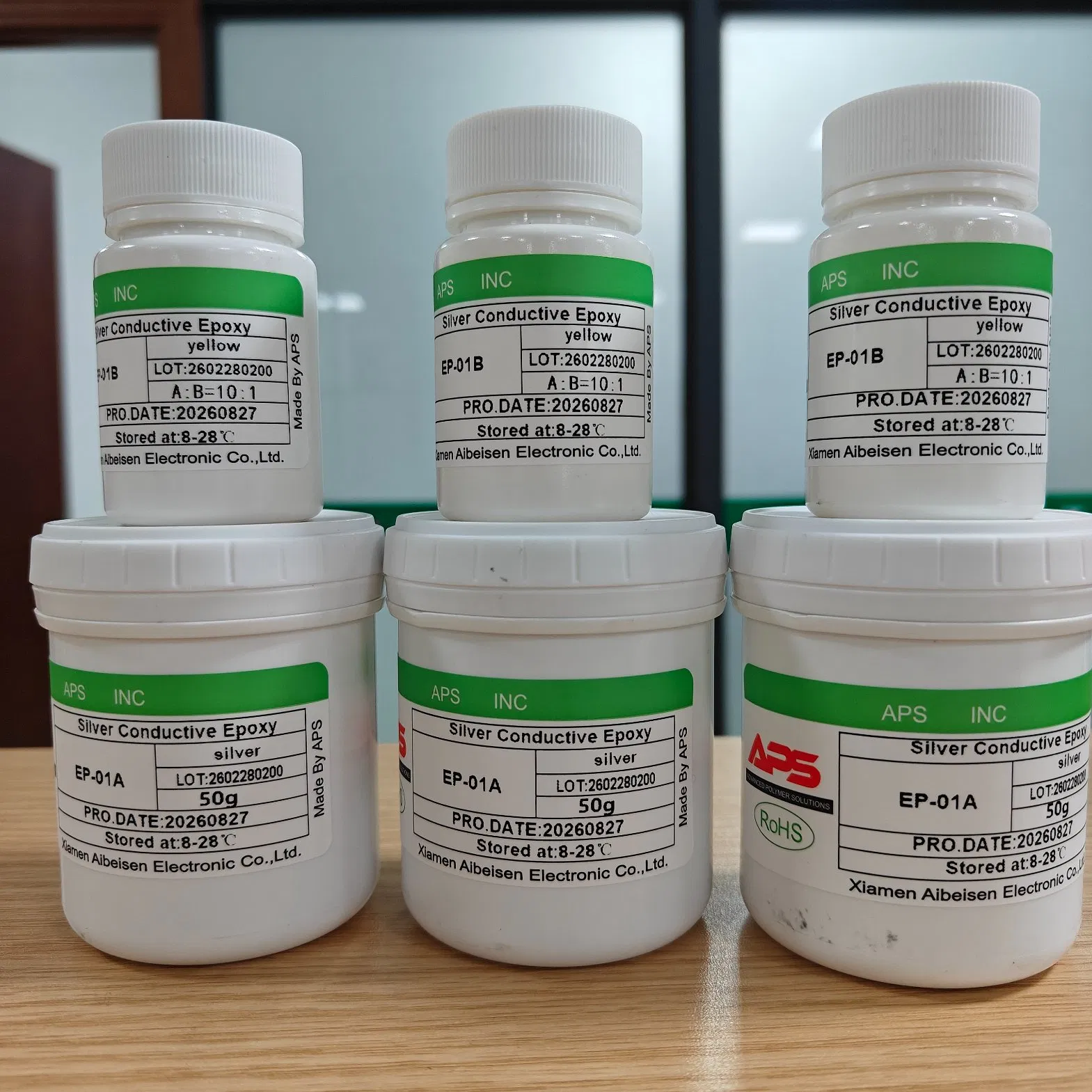 High Strength Silver Conductive Epoxy Resin Adhesive for Electronic Components Bonding