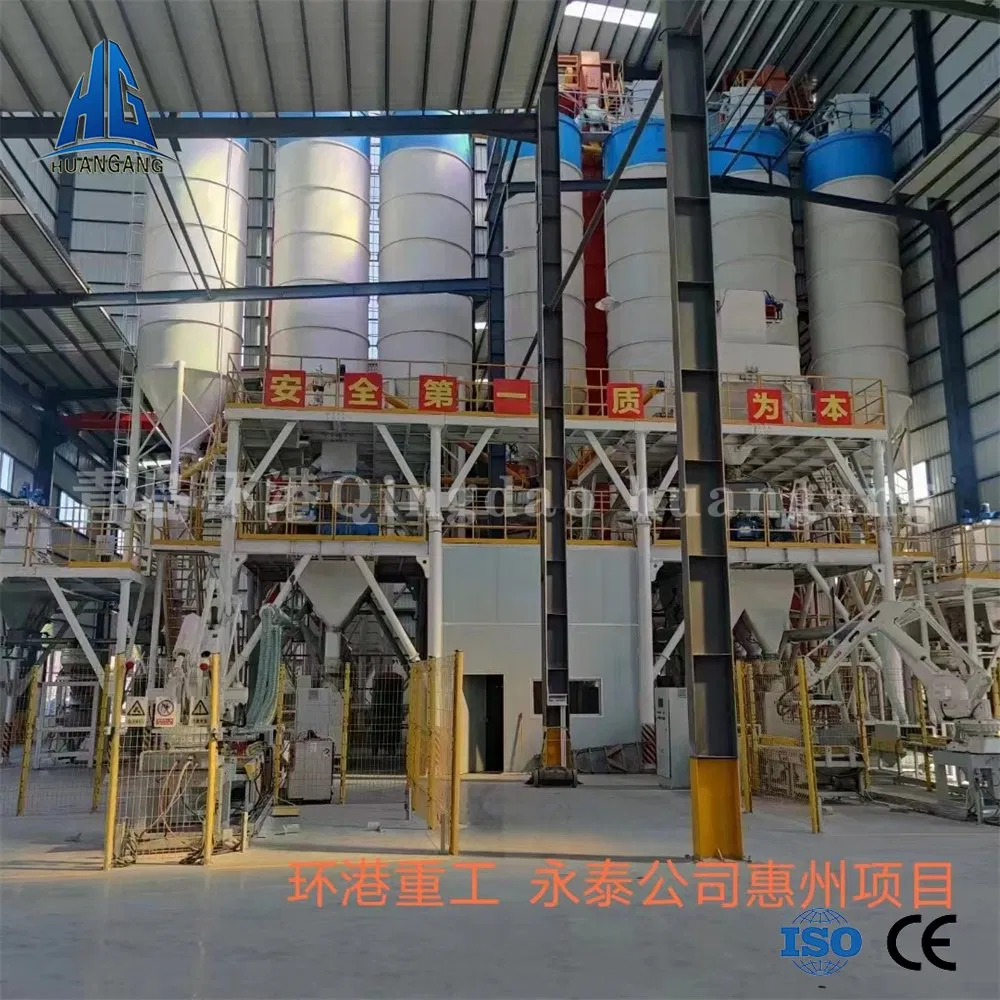 Building Materials Cement Gypsum Putty Powder Self-Leveling Thermal Insulation Mortar Production Line Simple Automatic Equipment