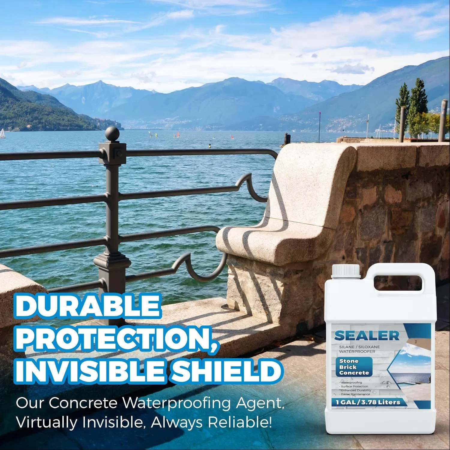 Waterproof Coating Concrete Stone Nano Protection Lotus Effect Hydrophobic Silane Impregnating Agent