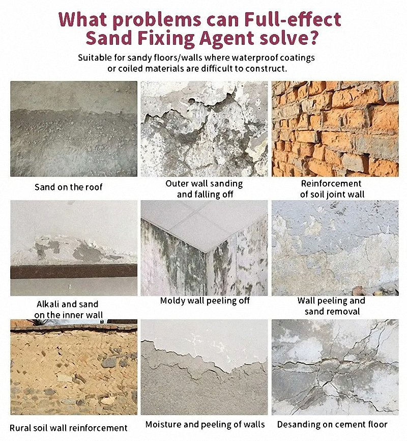 Superior Permeability Wall Crack Repair Agent for Sandy Surfaces