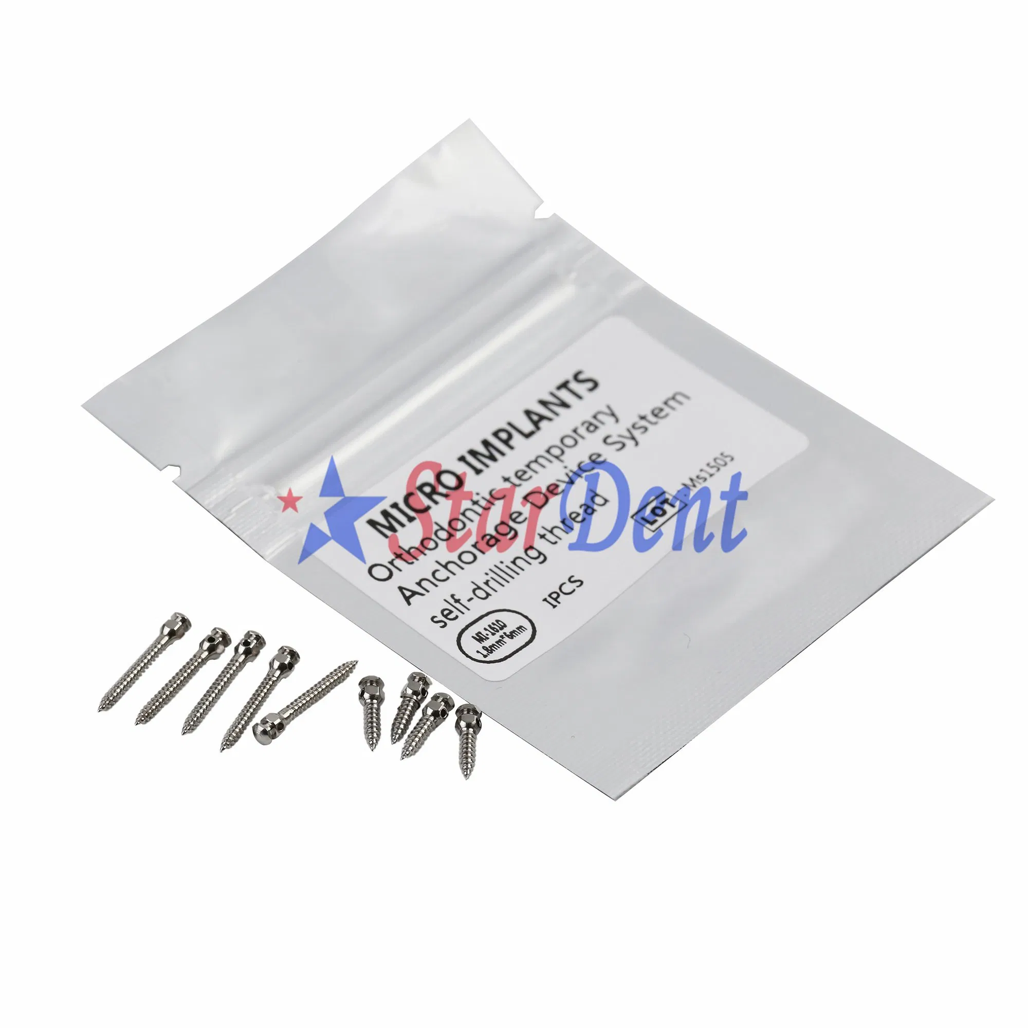 Dental Mini Screws Implant Orthodontic Titanium Micro Implant Screw Dental Materials