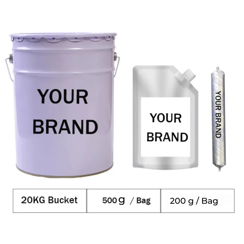 Waterproof Crack Filler Waterproof Quick-Curing Silicone Liquid Grouting Adhesive Sealant for Concrete Joint, Caulking and Repair