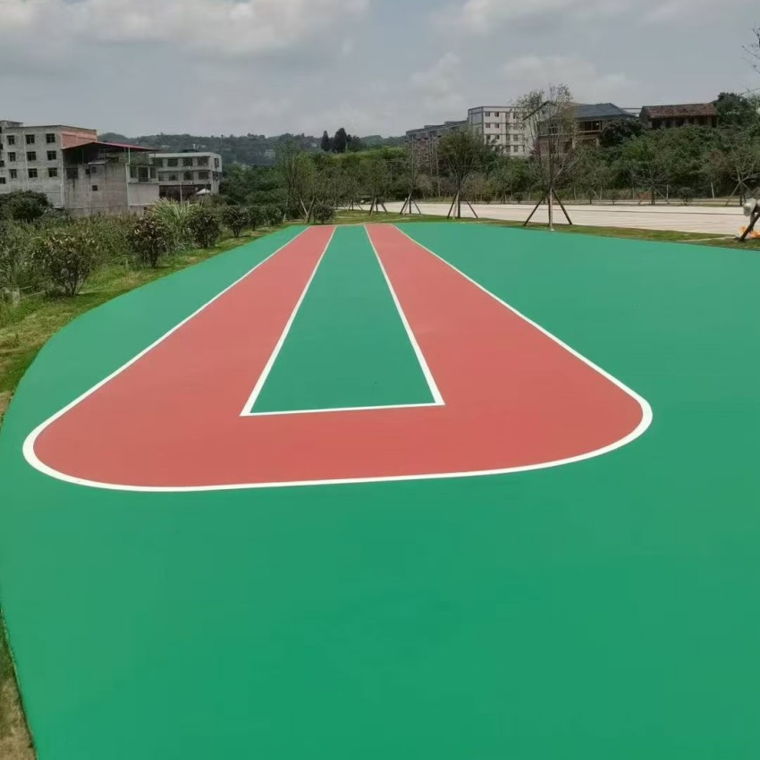 Jiancheng Graphic Design Solution Concrete Tennis Court Paint Silicon Modified Polyurethane Flooring