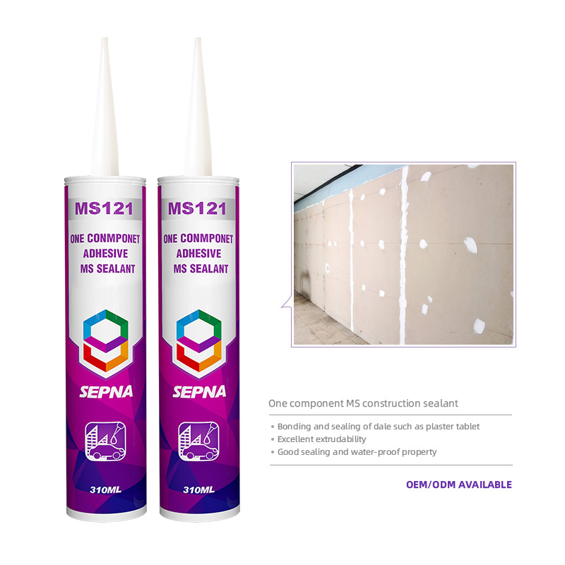 310ml Plastic Tube Ms Sealant Solvent Free One Component Ms Polymer Sealant Precast Concrete Caulk