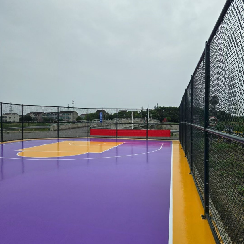 Jiancheng Graphic Design Solution Concrete Tennis Court Paint Silicon Modified Polyurethane Flooring