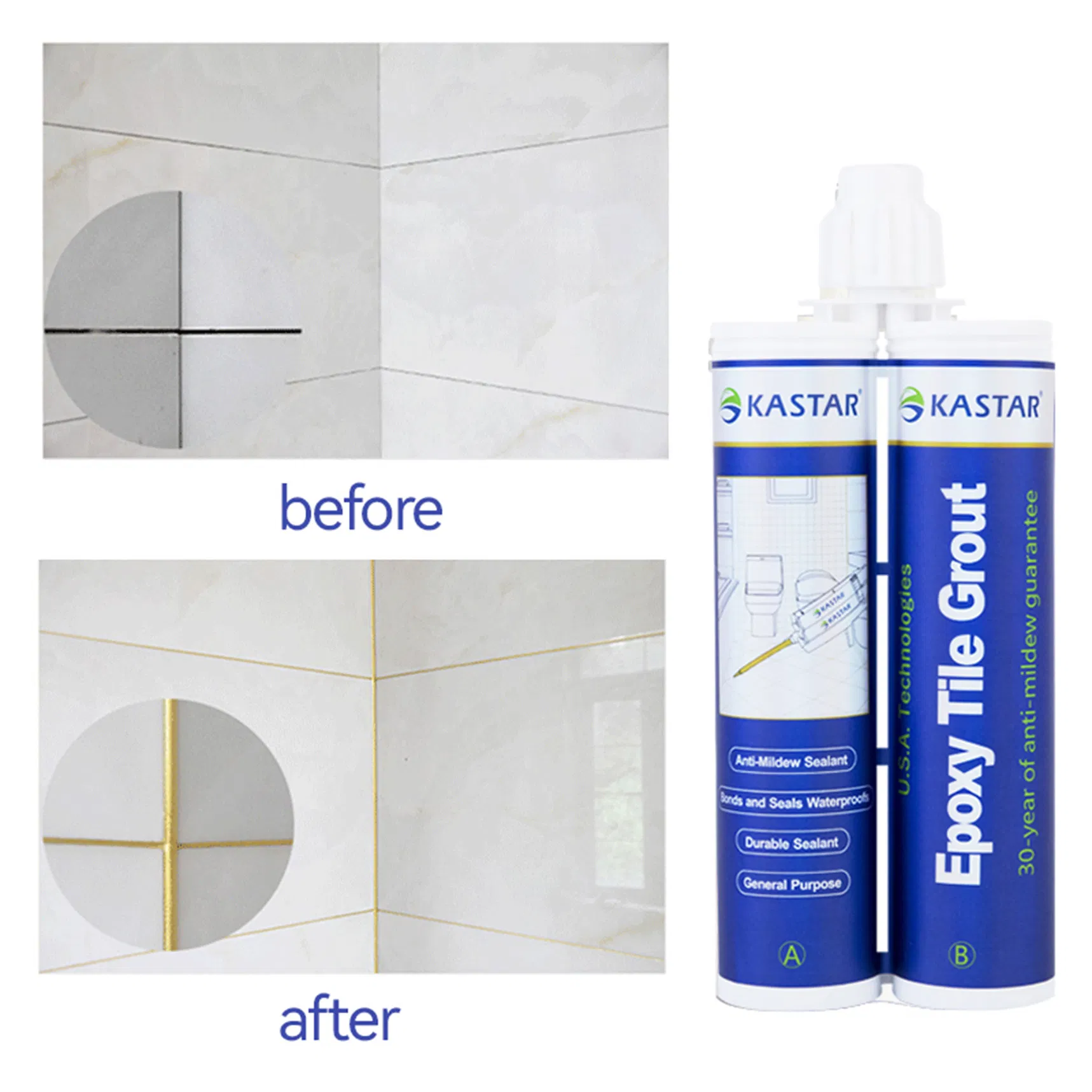 Premix Mortar for Unsanded Waterproof Tile Grout