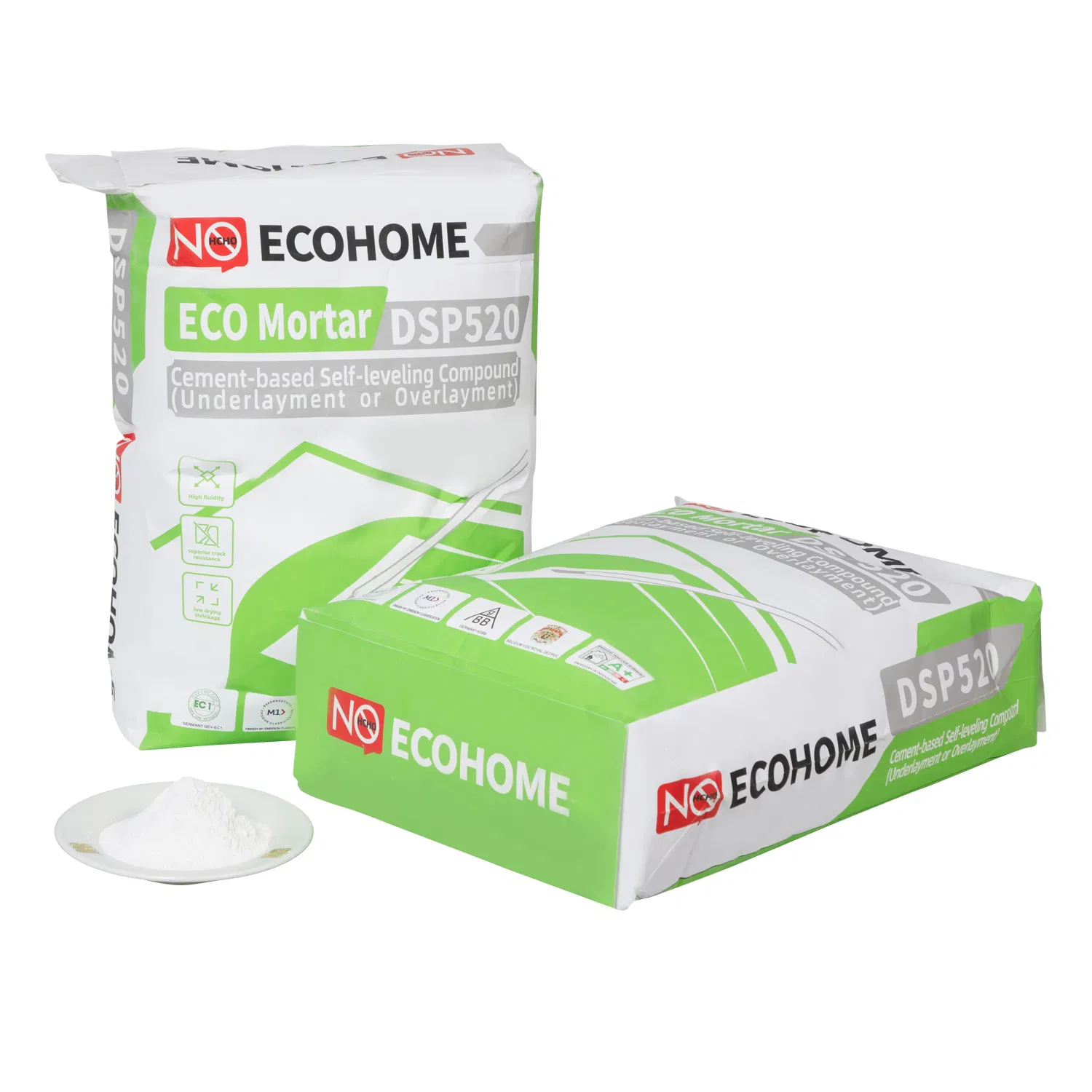 DSP530 Gypsum-Based Self-Leveling Pre-Mixed Mortar (Underlayment) with Rot-Proof, Low Shrinkage, and Moisture-Proofing and Waterproofing