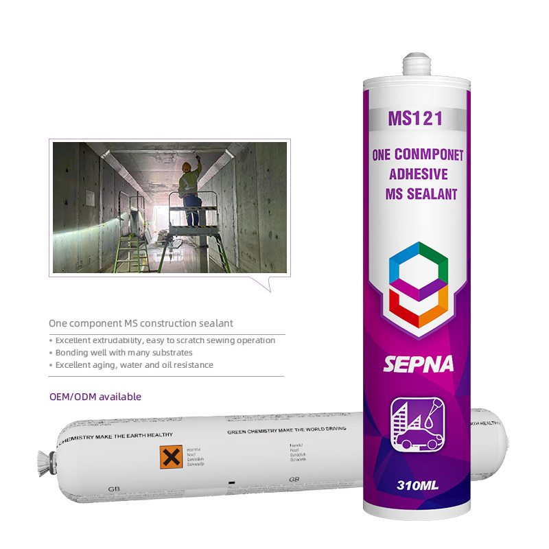 310ml Plastic Tube Ms Sealant Solvent Free One Component Ms Polymer Sealant Precast Concrete Caulk