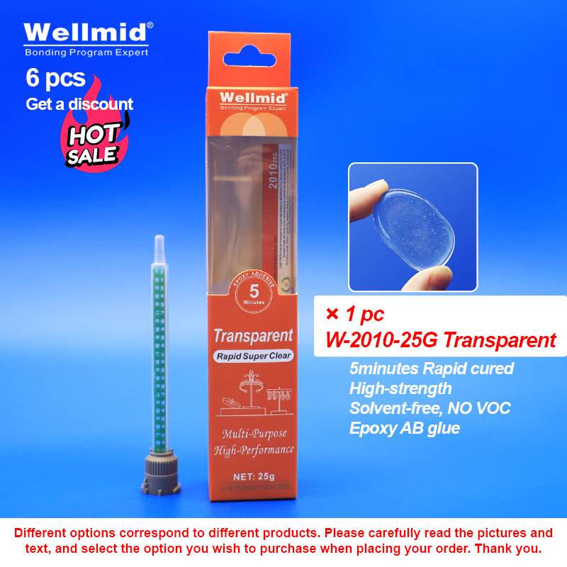 2010 Ab Glue Transparent Metal Plastic Repatch 25g 5 Minutes Fast Cured 2part Resin with Hardener Rapid Araldite Epoxy Adhesive