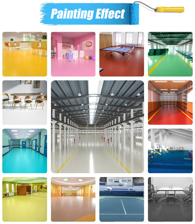 Kaida High Gloss Colored Epoxy Resin Floor Paint Building Coating Concrete Floor Coating