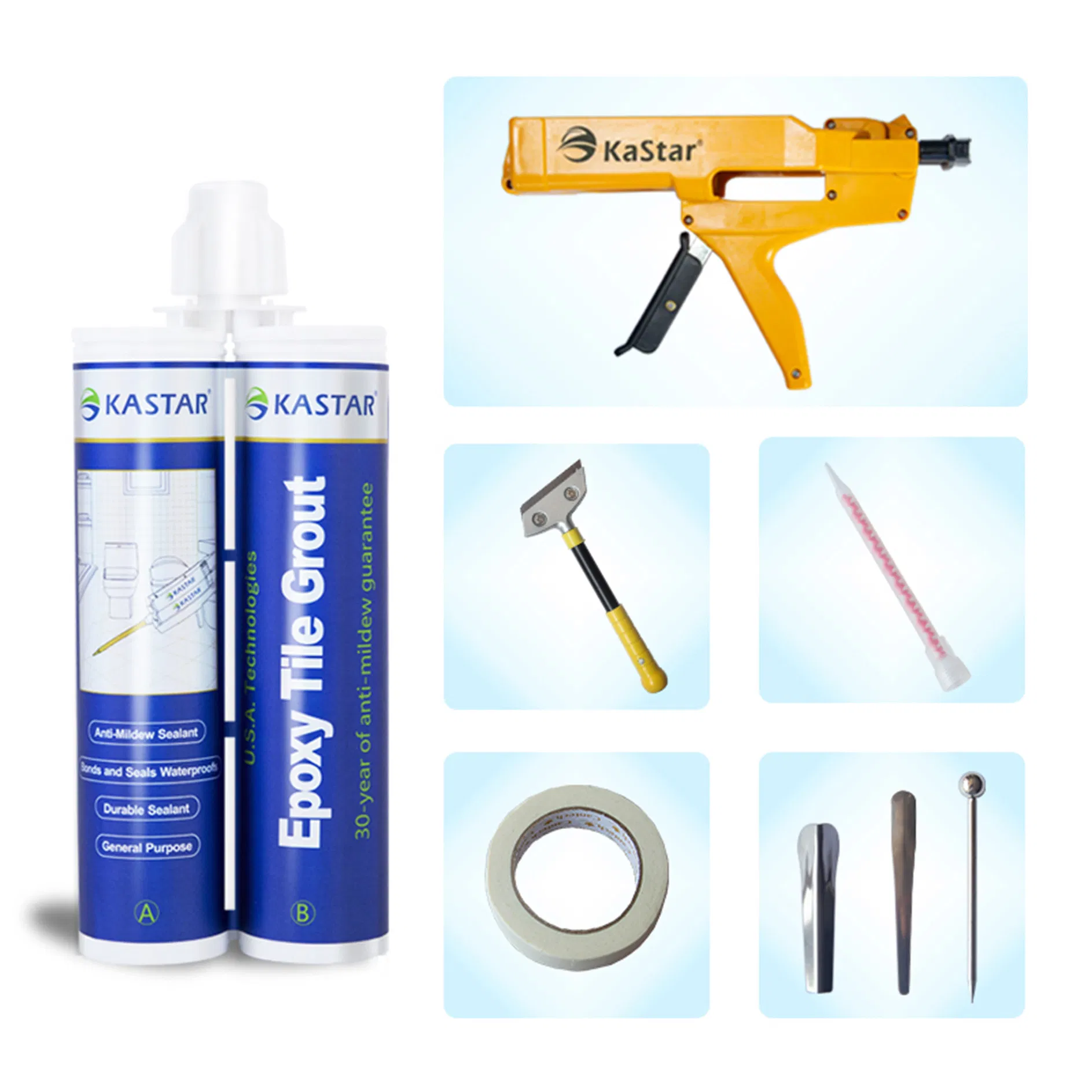 Epoxy Flooring Material for Home Decoration Gap Filling Ceramic Tile Grout Video for Operation