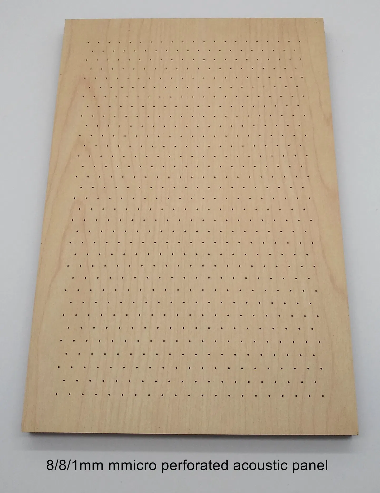 Natural Veneer 2/2/0.4mm Micro Perforated Acoustic Board Interior Wall Soundproofing Building Material