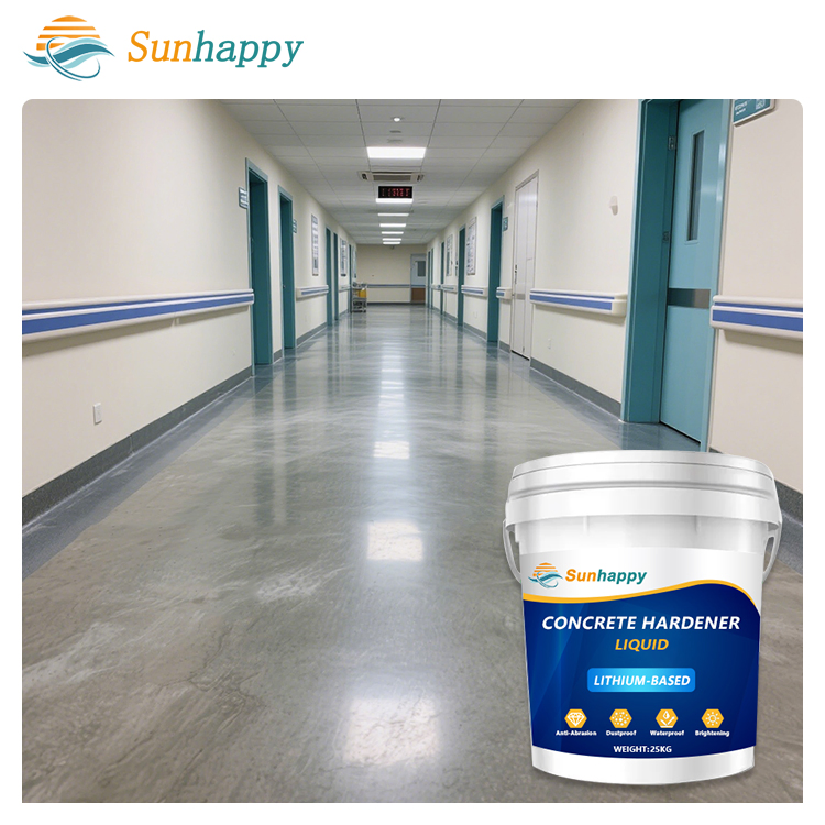 Anti Slip Water Fouling Liquid Cement Curing Agent Reduce Crack Sealer Densifier Solvent Free Concrete Floor Hardener