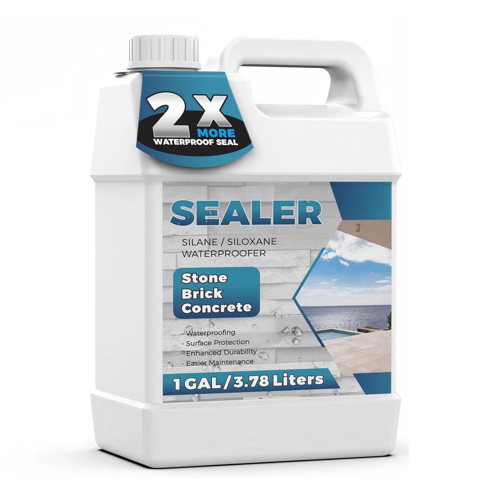 Waterproof Coating Concrete Stone Nano Protection Lotus Effect Hydrophobic Silane Impregnating Agent