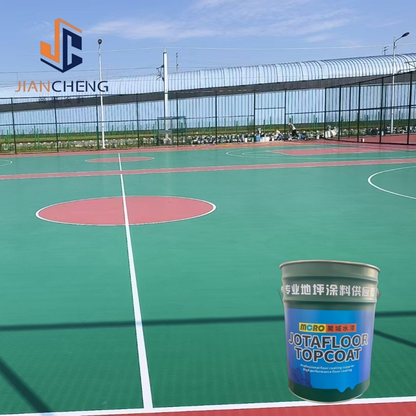 Jiancheng Durable Outdoor Concrete Sport Court Paint Silicon Modified Polyurethane Flooring