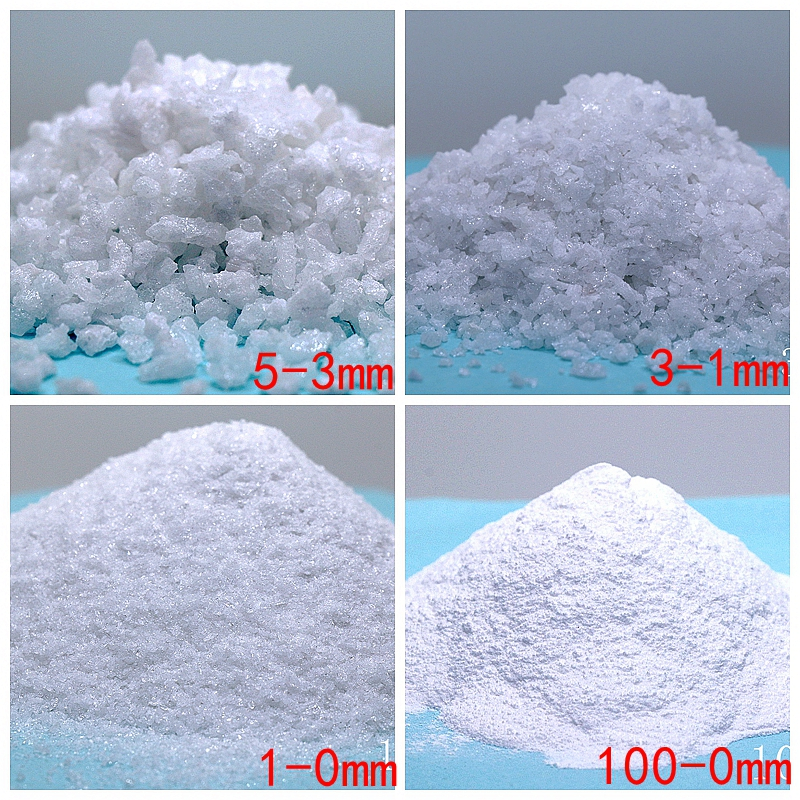 Section Sand 3-5 mm Fused White Alumina Unshaped Refractory Materials