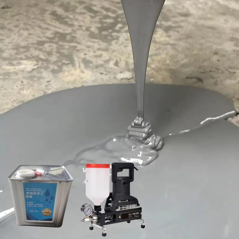 One-Component Polyurea Waterproof Roofing Coating for Metal Concrete Surfaces for Wall Repair