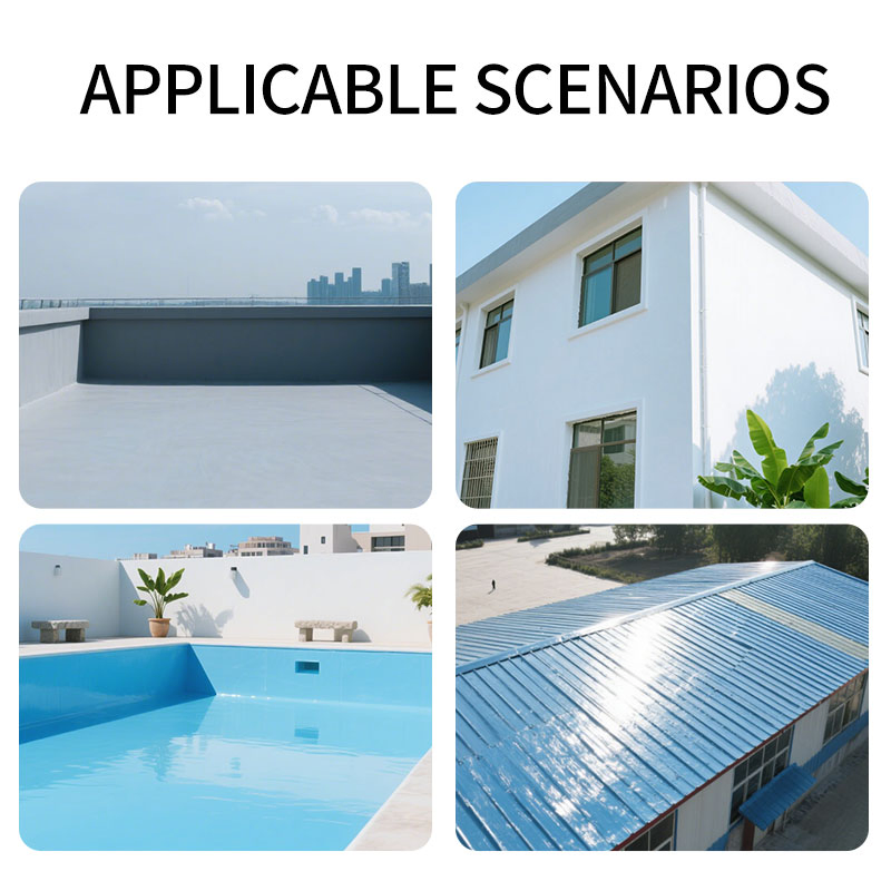 Water-Based Polyurethane Waterproof Coating for Outdoor Roofs, Crack Repair Materials, and Special Waterproof Glue for Exterior Walls of Buildings.