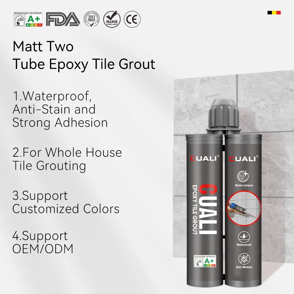 Two Component Epoxy Tile Grout Matt Waterproof Tile Joint Sealant