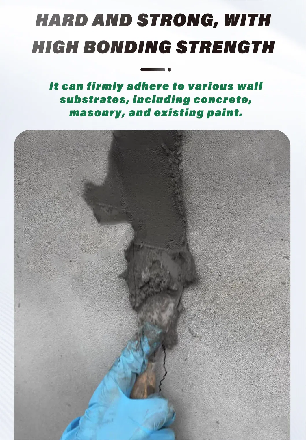 Wall Crack Sealing Concrete