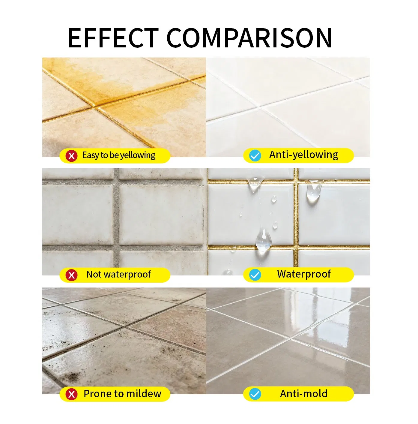 Ceramic Tile Gap Filler Epoxy Resin Non Shrink Tile Grout Waterproof Sealant Epoxy Grout