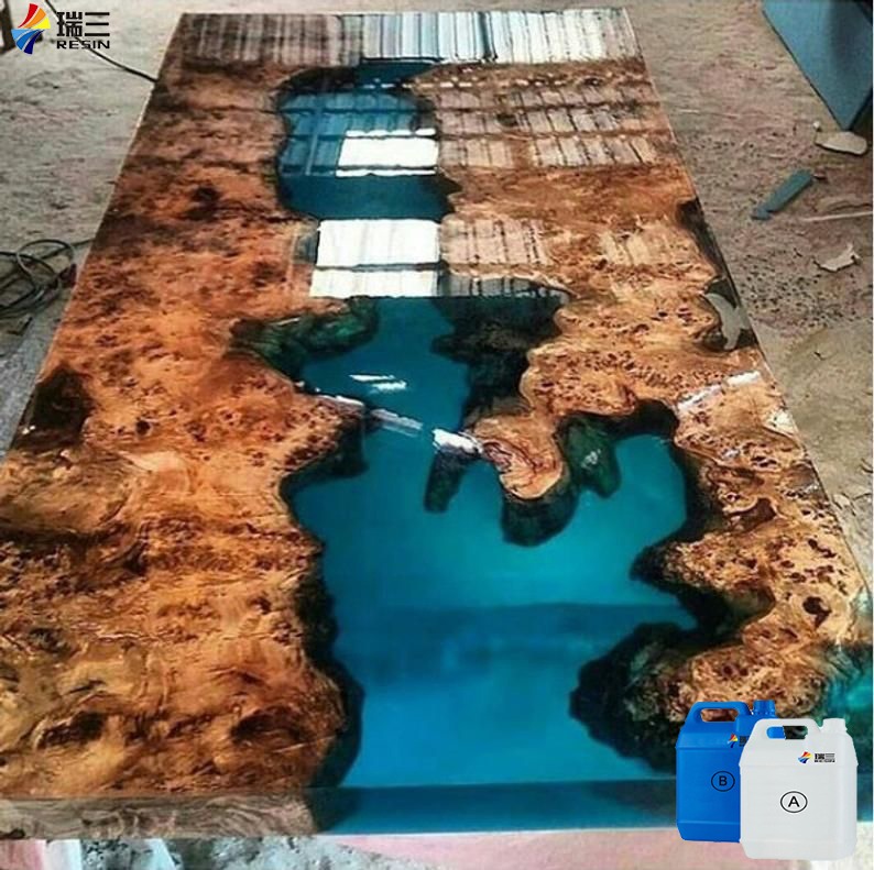 River Table Crystal Clear Liquid Casting Epoxy Resin