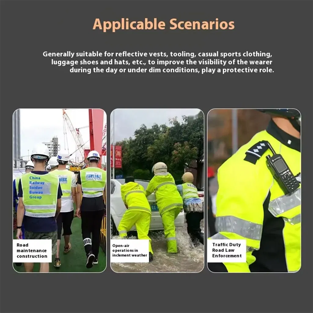 High Intensity Conspicuity Micro Prismatic Reflective Material Sheeting Film Vinyl Roll Bright Reflective Sticker Safety Sign