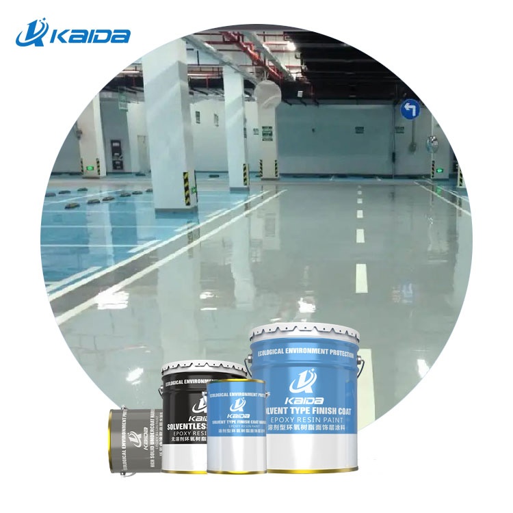 Kaida High Gloss Colored Epoxy Resin Floor Paint Building Coating Concrete Floor Coating