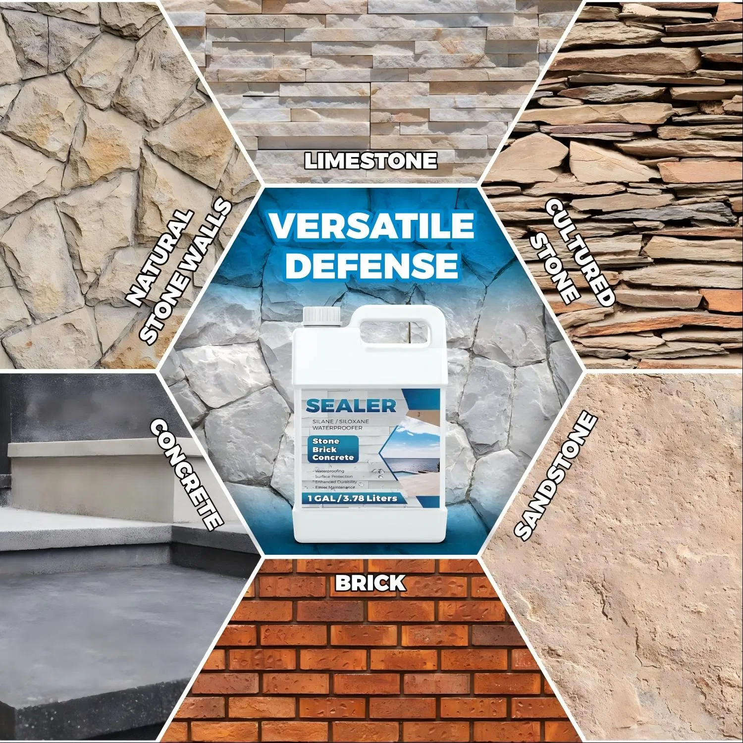 Waterproof Coating Concrete Stone Nano Protection Lotus Effect Hydrophobic Silane Impregnating Agent