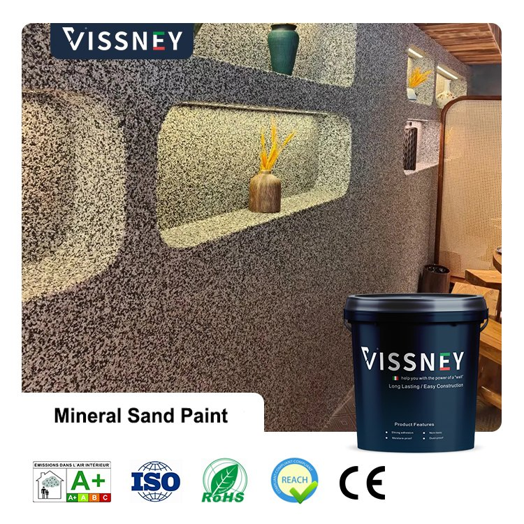 Vissney Epoxy Terrazzo Flooring: Epoxy Resin Grindstone Floor Paint Coating