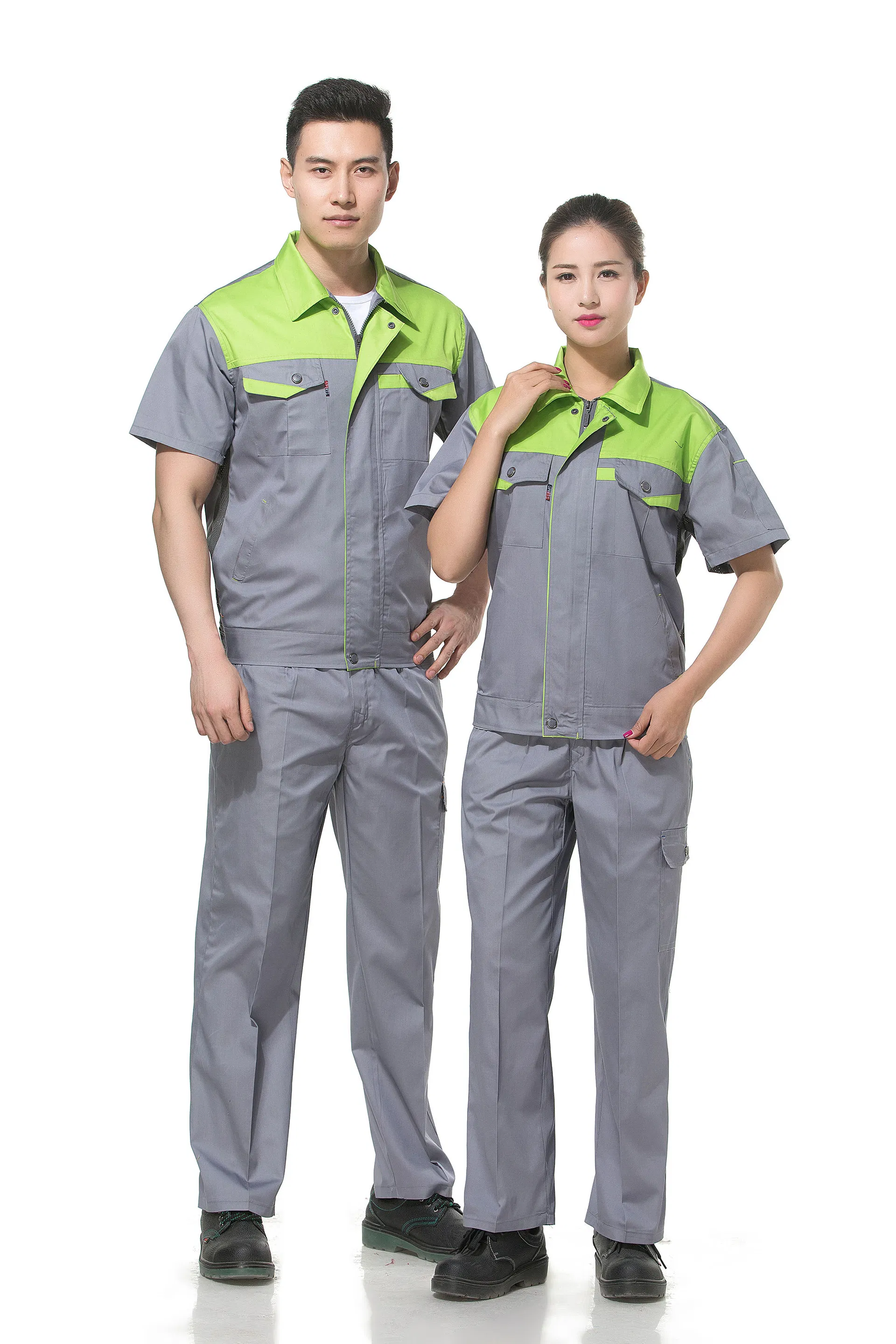 ملابس عمل مريحة لمصنع صناعي 100% ملابس قطنية مخصصة للعمالة uniforme ملابس العمل