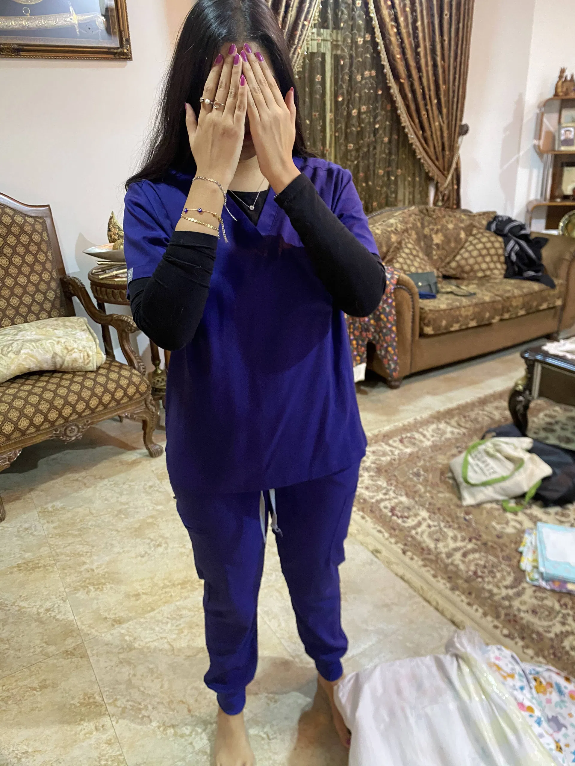 مجموعة زي التمريض القابلة للتنفس لطاقم المستشفى الطبي