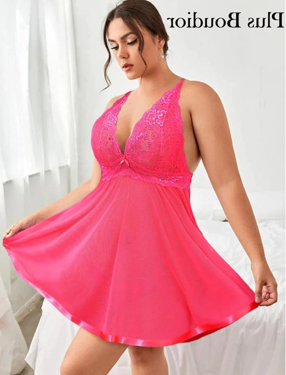 ل lingerie بحجم كبير ناعم للأناقة والراحة في الارتداء