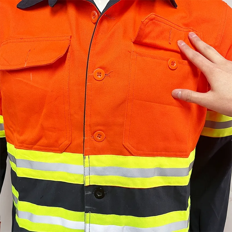 Custom High Quality Work Clothes Worker Uniform Work Suit Industrial Safety Clothing