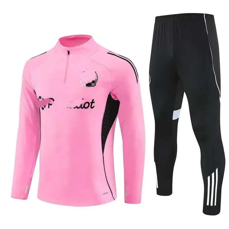 2526 بدلة تدريب نصف سحاب للفريق البرازيلي زي منافسة الأندية الأوروبية بأكمام طويلة ملابس كرة القدم لخريف وشتاء