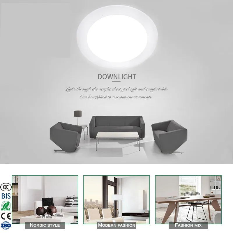 Ce UL Saso Round 12W 16W Ultra Thin LED Panel Lighting for Ceiling, Office, Store, Supermarket, Museum, Library, Classroom From Best Distributor