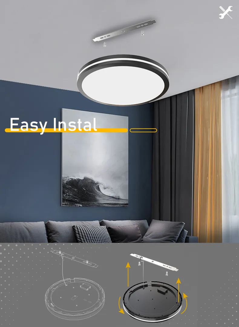 IP65 Waterproof Kitchen Bathroom Outdoor LED Wall Ceiling Lights