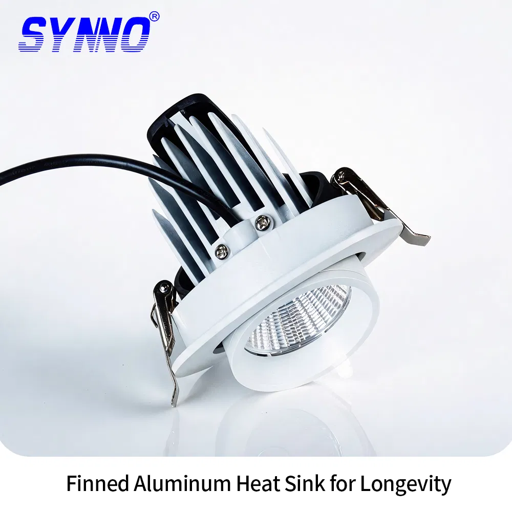 LED Gimbal Downlights Ceiling Recessed Adjustable Angle Anti-Glare Spotlights