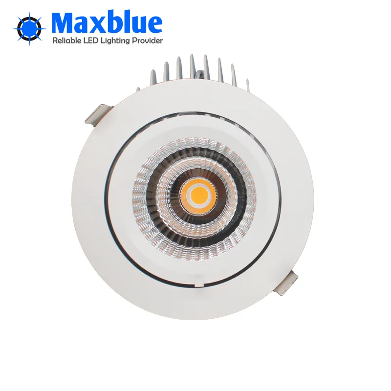 50W Recessed COB LED Gimbal Downlight details 1