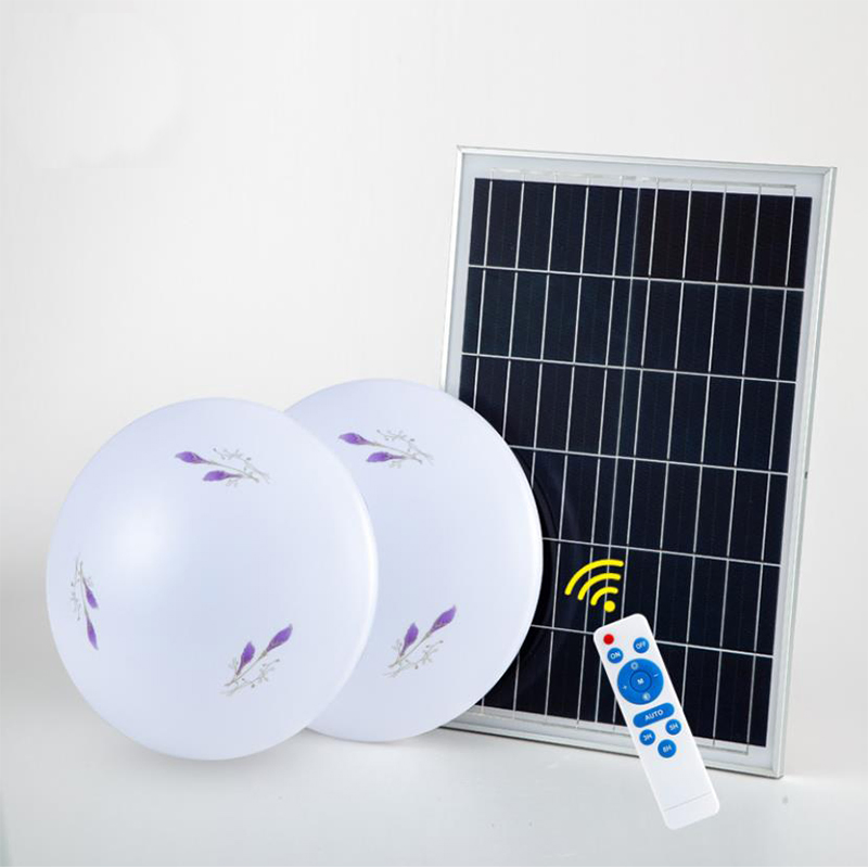 Solar Powered Ceiling Lamp 60W LED Motion Sensor Pendant Lights