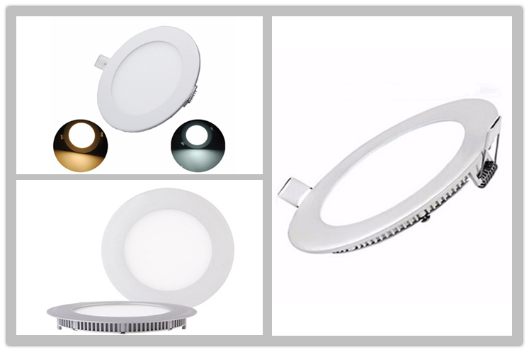 Factory Manufacture 12w 18w 24w Round Rgb Recessed Dimmable Ceiling Commercial Led Panel Lights