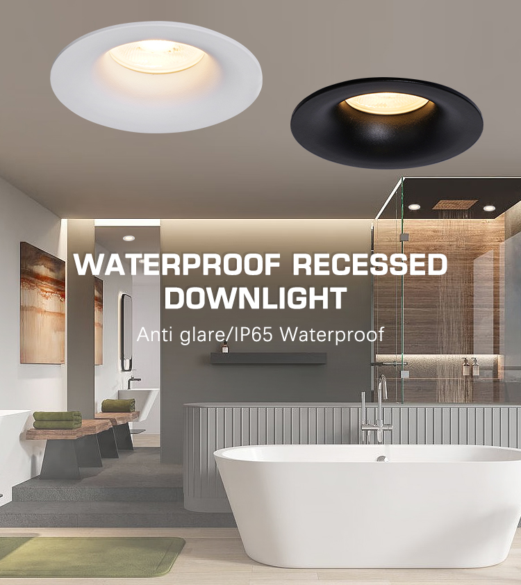 Waterproof recessed downlight overview