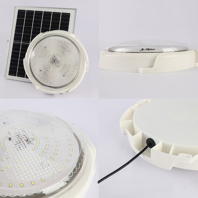 Backyard Porch Indoor Remote Control Solar Light Lamp 100W Solar Ceiling Light