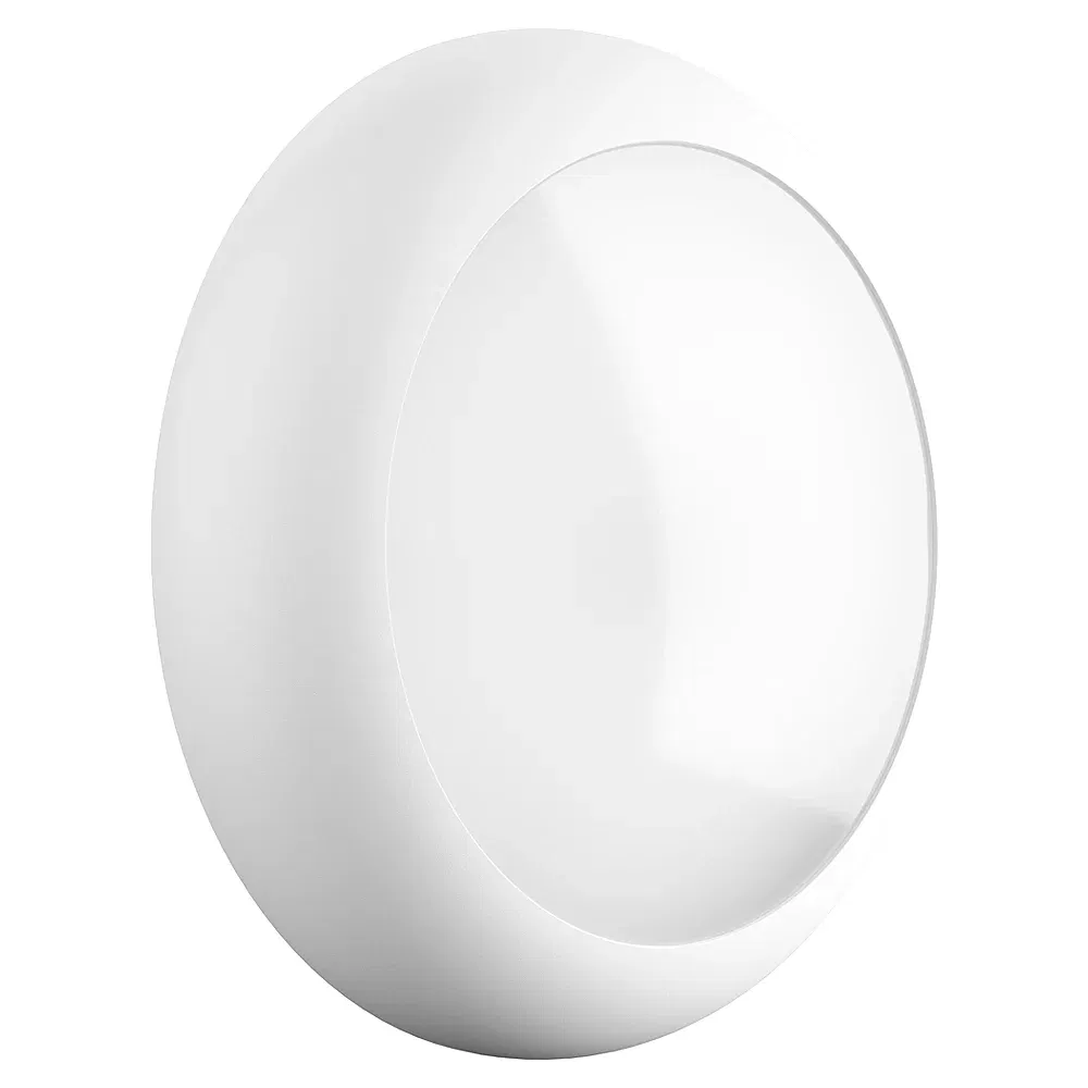 12watt Oval White LED Outdoor Ceiling Lamp with Motion Sensor Natural Light 4000K