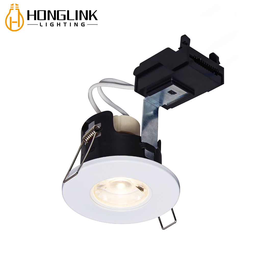 UK Standard Tiltable GU10 Fire Rated Downlight Recessed Fireproof Downlight