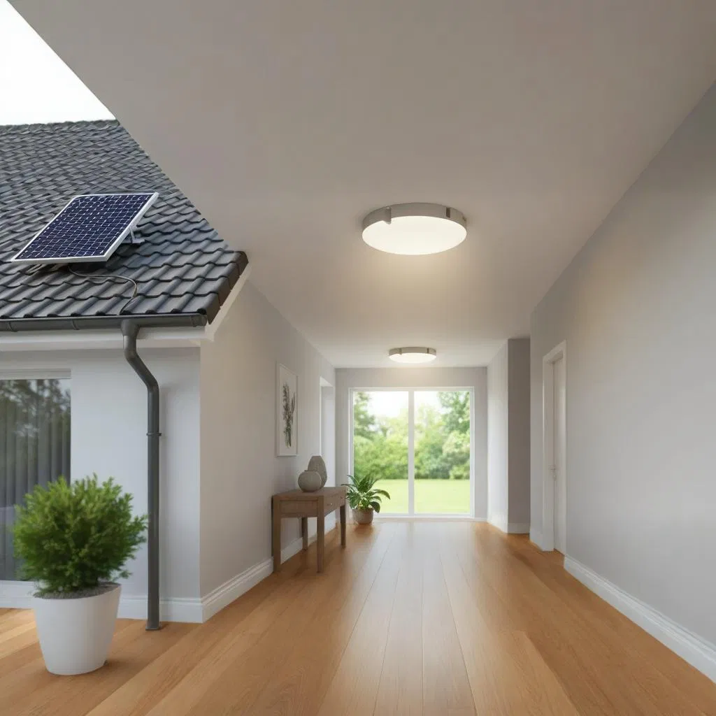 200W 300W 400W 500W Solar LED Ceiling Light Indoor Outdoor Warm White Cool White