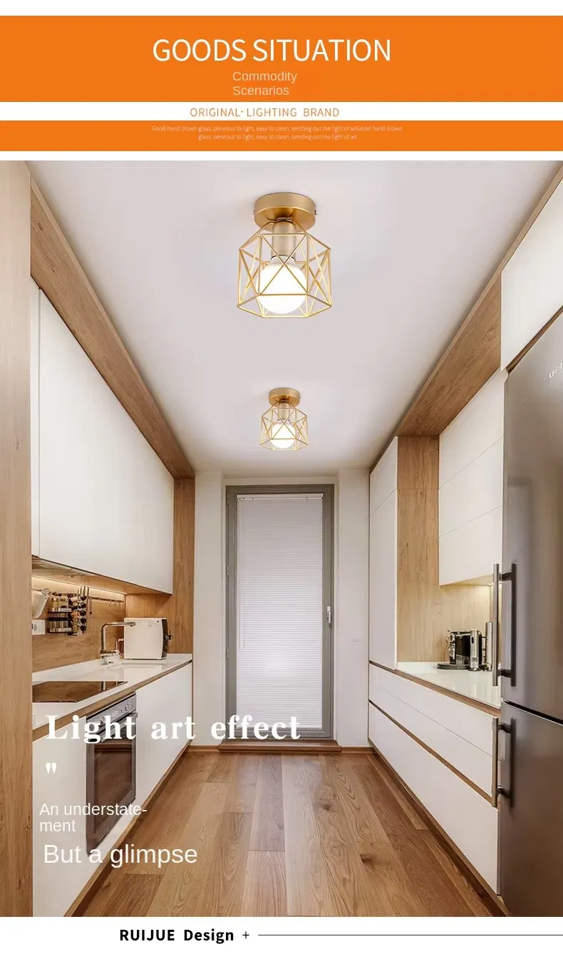Nordic Wrought Iron Ceiling Lights