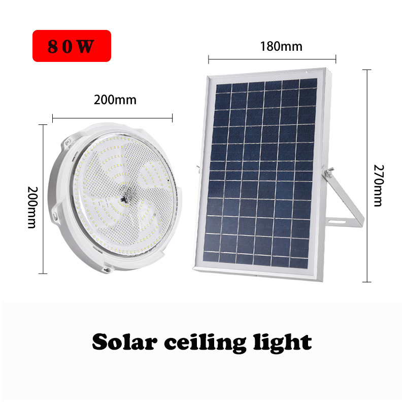 Energy-Saving Solar Ceiling Light for Garage Spaces with 1000lm Lumen Output &amp; Motion Sensor Function