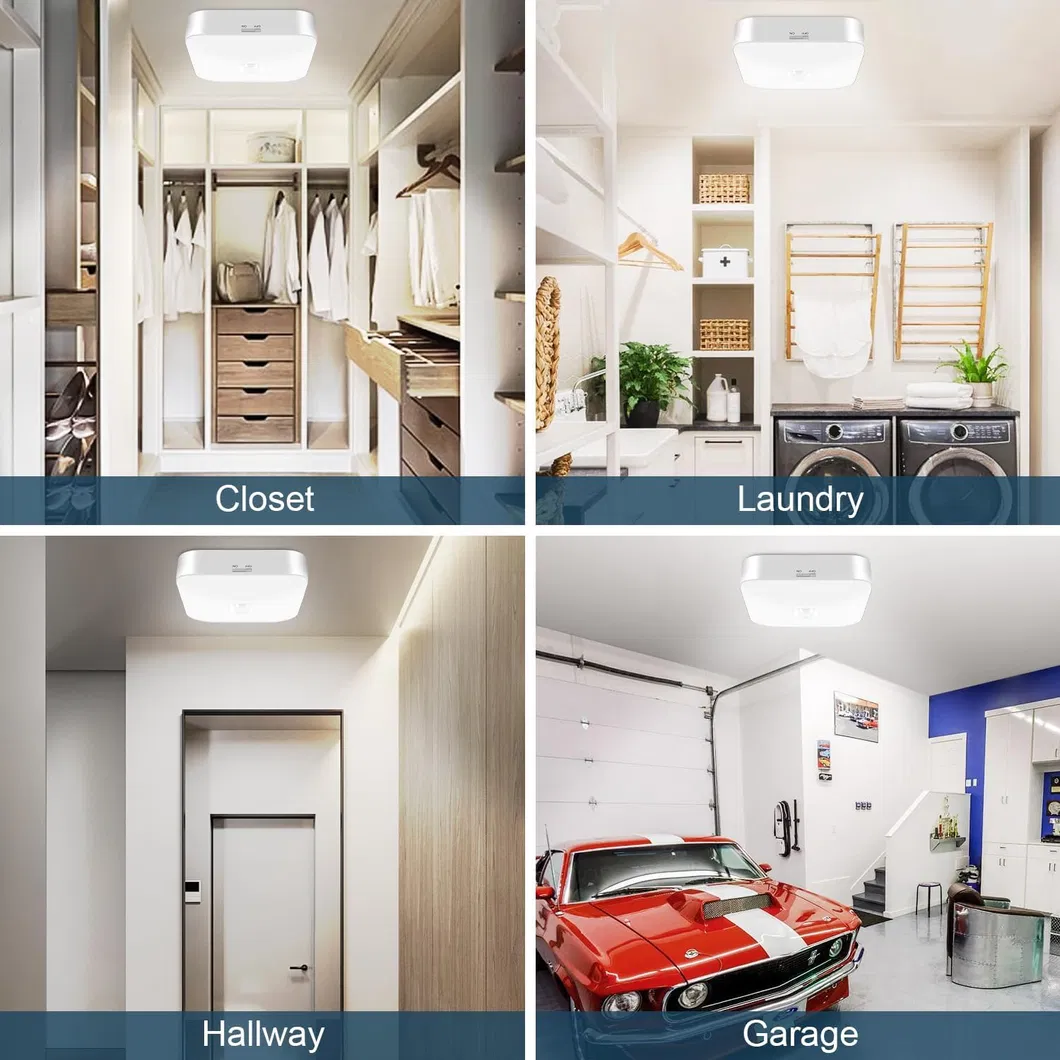 Motion Sensor Rechargeable LED Ceiling Light for Stair Application