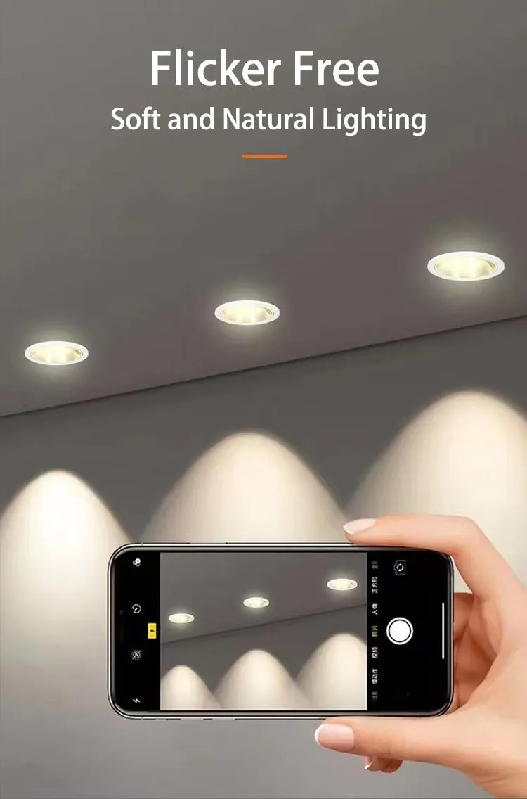 Aluminum Housing Quality Ultra Thin Recessed Ceiling Downlight Round LED Panel Light 6W 8W 10W 12W for Home or Commercial Lighting